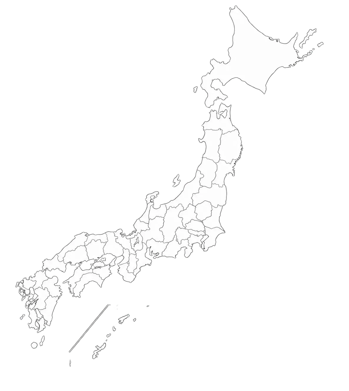 全国の都道府県マップ